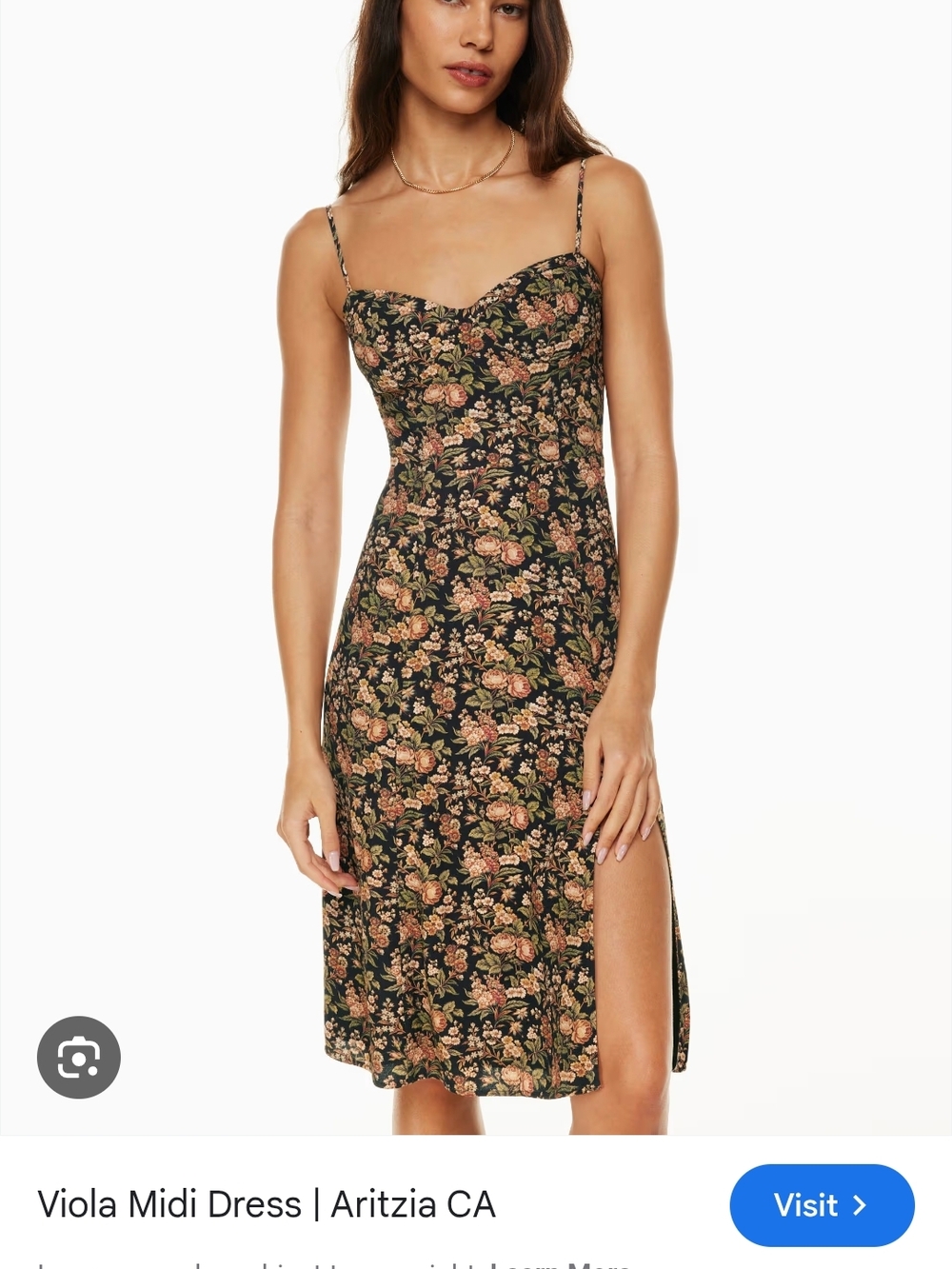 Aritzia Floral Midi Dress